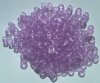 200 4x6mm Transparent Light Violet Acrylic Crow Beads